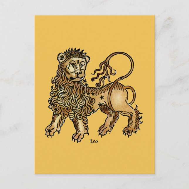 Zodiac: Leo, 1482 Postcard (Front)