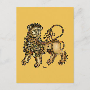 Zodiac: Leo, 1482 Postcard