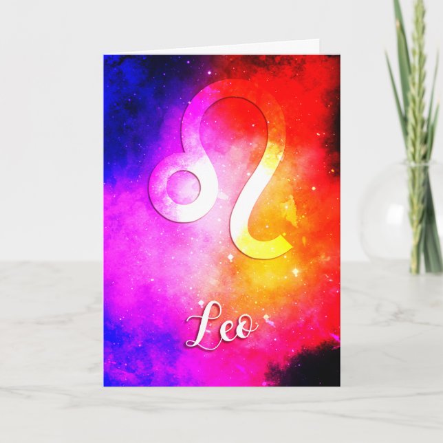 Zodiac : Leo Candy Space Card (Front)