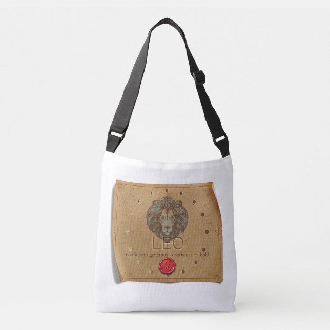 Zodiac - Leo - Cross Body Tote Bag (Front)