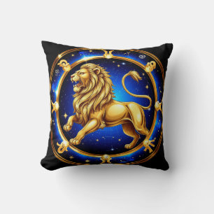 Zodiac Leo Emblem Cushion