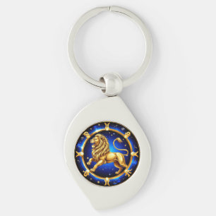 Zodiac Leo Emblem Key Ring