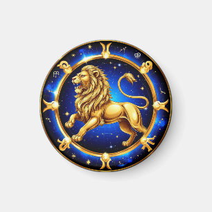 Zodiac Leo Emblem Magnet
