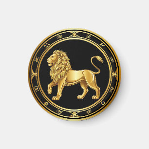 Zodiac Leo Emblem Magnet