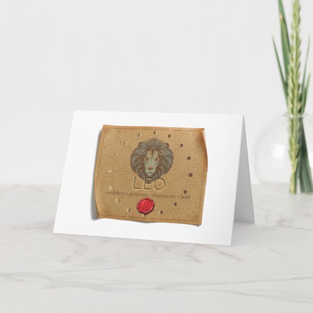 Zodiac - Leo - Greeting Card (Front)