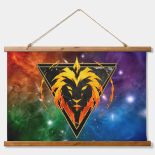 Zodiac Leo Nebula Background Astro Gift Hanging Tapestry