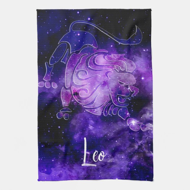 Zodiac : Leo Tea Towel (Vertical)