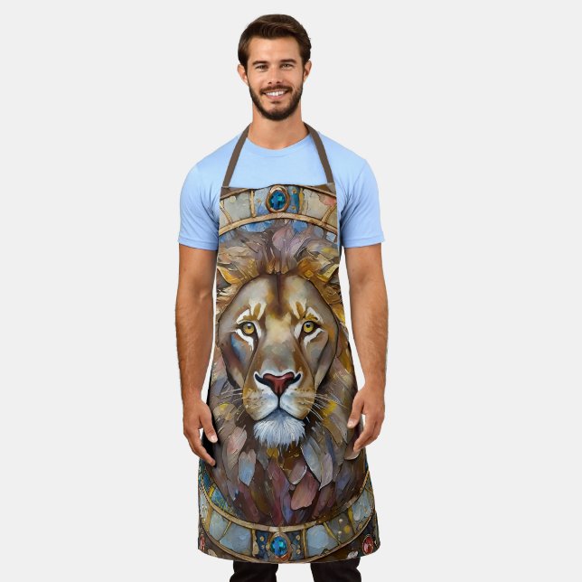 Zodiac - Leo the Lion Apron (Worn)