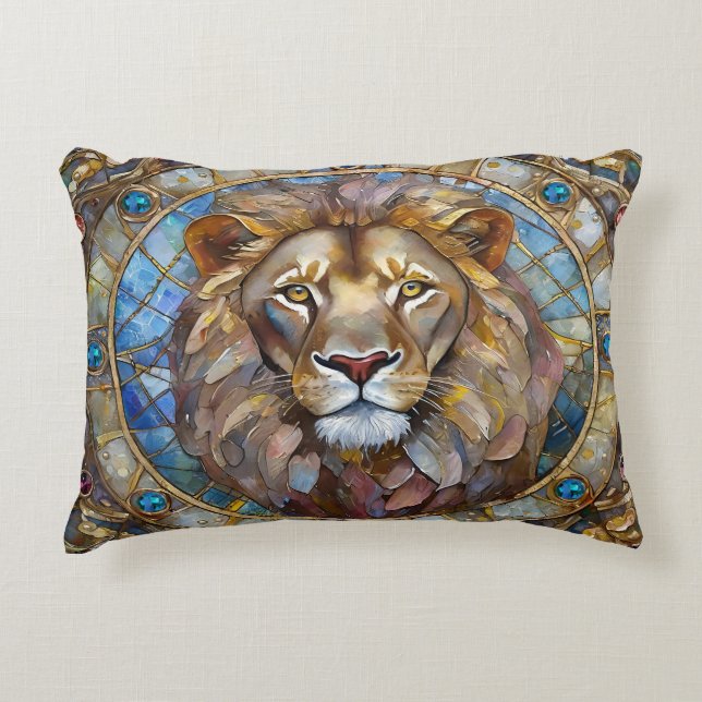 Zodiac - Leo the Lion Decorative Cushion (Front)