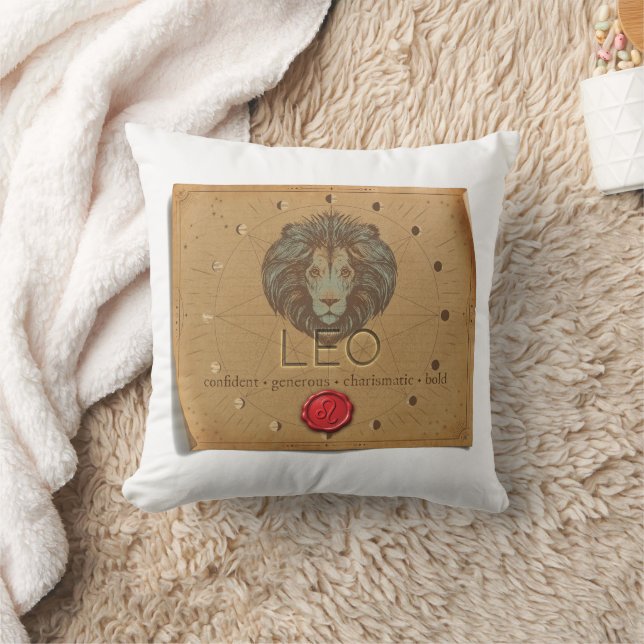 Zodiac - Leo - Throw Pillow (Blanket)