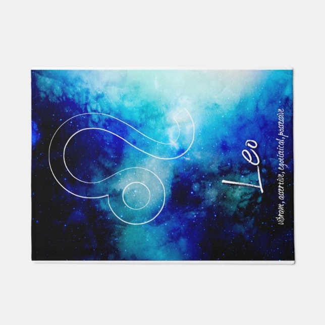 Zodiac : Leo Traits Doormat (Front)
