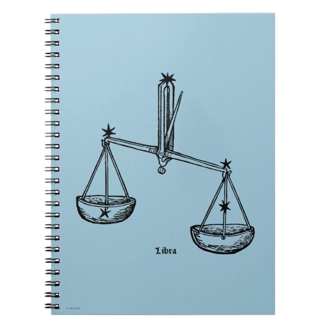 Zodiac: Libra, 1482 Notebook (Front)