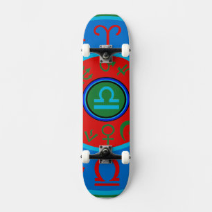 Zodiac Libra Birth Sign Astrological Skateboard
