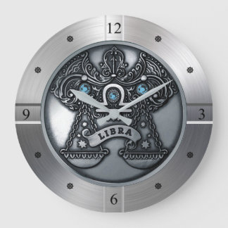 Zodiac ~ Libra ~ Celestial ~ Western Astrology ~ Large Clock