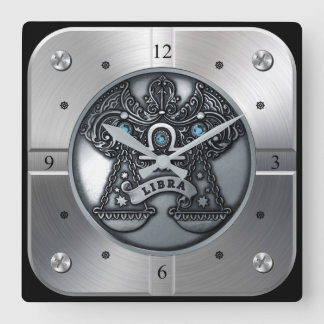 Zodiac ~ Libra ~ Celestial ~ Western Astrology ~ Square Wall Clock