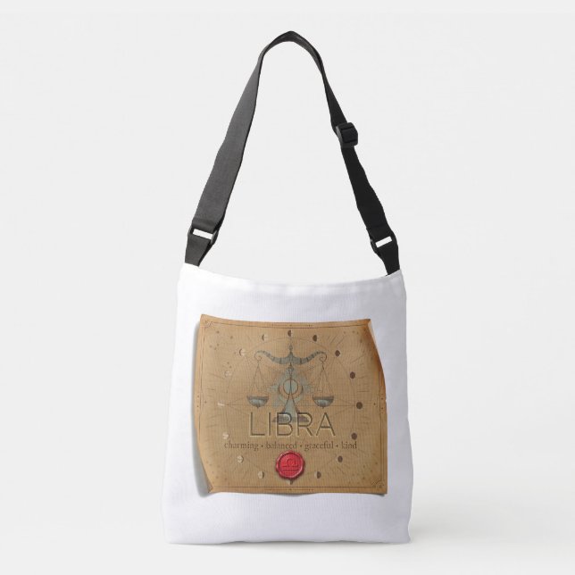 Zodiac - Libra - Cross Body Tote Bag (Front)