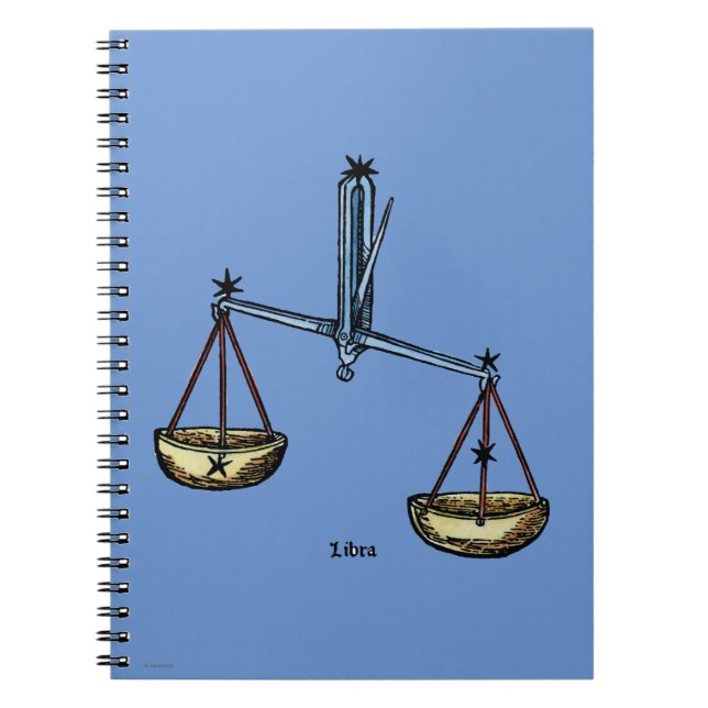 Zodiac: Libra In Colour Notebook (Front)