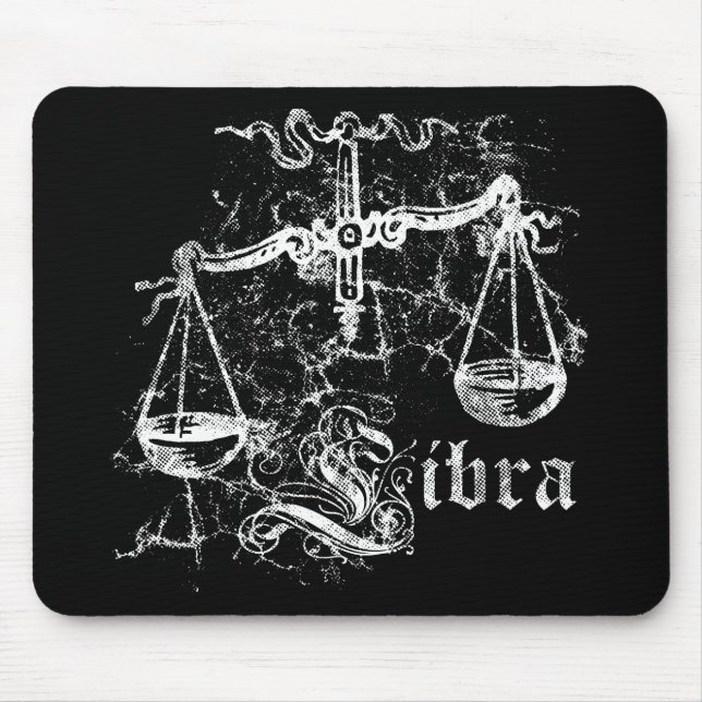 Zodiac Libra Mouse Mat (Front)