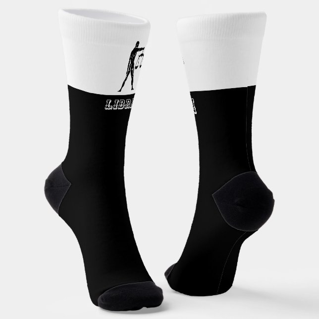 Zodiac Libra sign Socks (Angled)