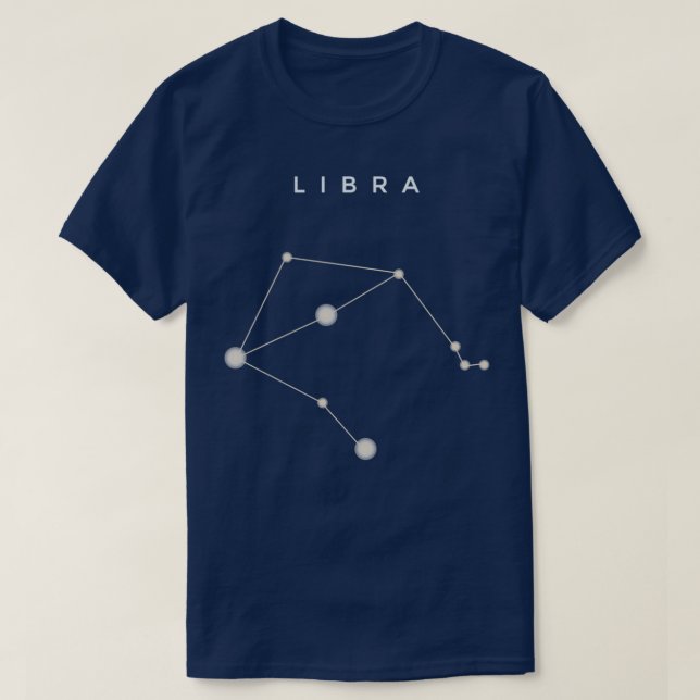 Zodiac Libra sign T-Shirt (Design Front)