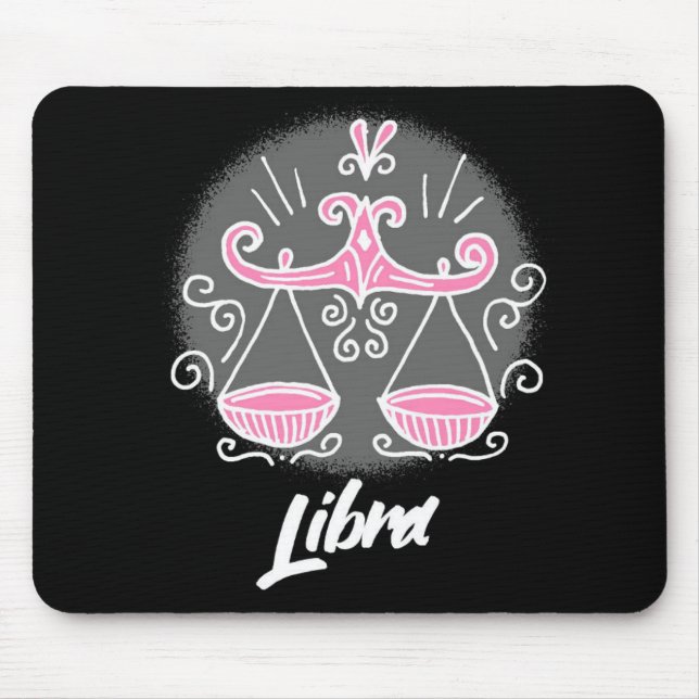 Zodiac Libra Symbol Mouse Pad (Front)