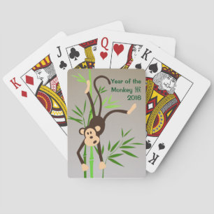 Zodiac Monkey playing cards
