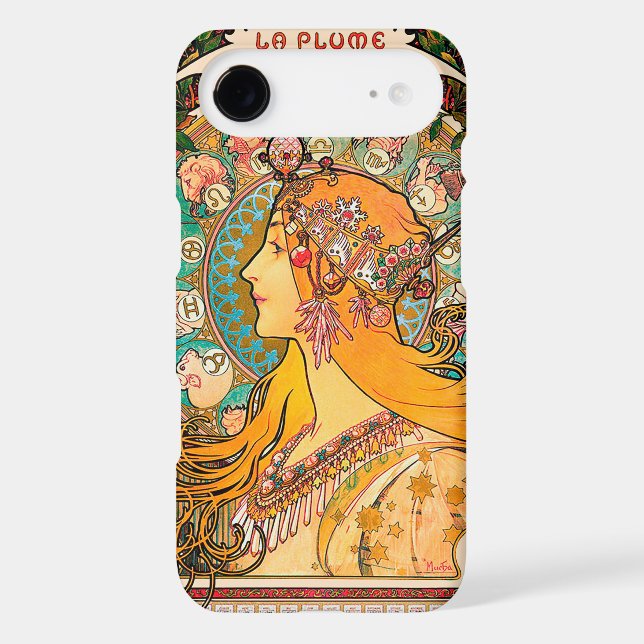 Zodiac, Mucha Case-Mate iPhone Case (Back)