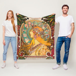 Zodiac, Mucha Fleece Blanket