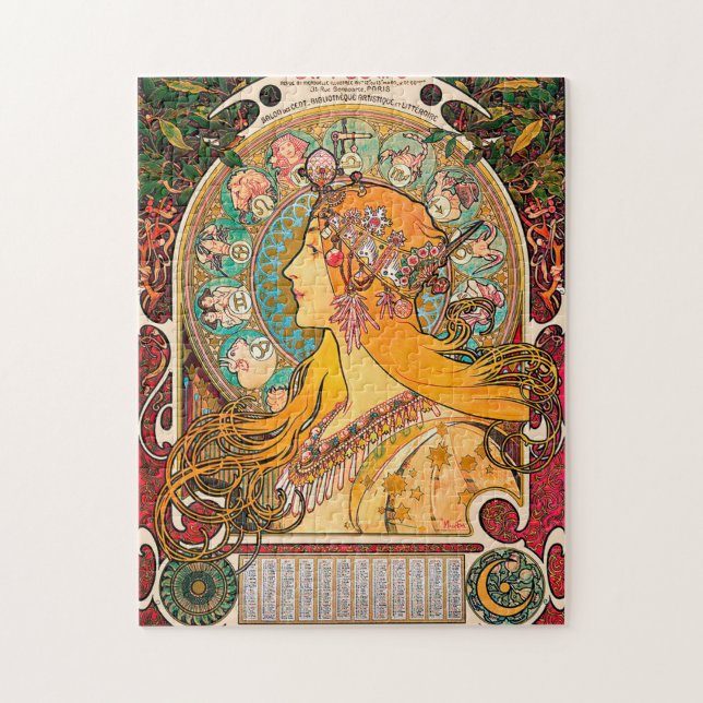 Zodiac, Mucha Jigsaw Puzzle (Vertical)