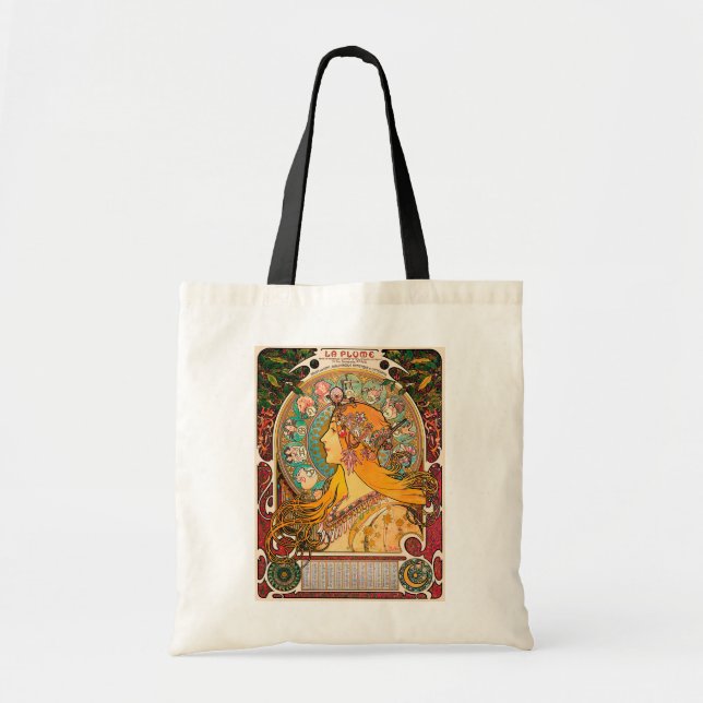 Zodiac, Mucha Tote Bag (Front)