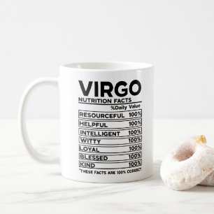 Zodiac Nutrition Facts, Virgo Coffee Mug