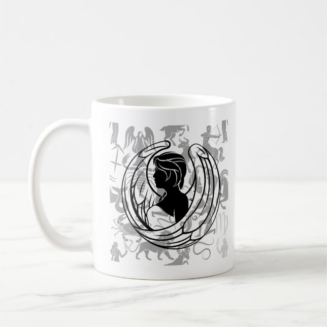 Zodiac Pattern Z02 - Virgo.w Coffee Mug (Left)
