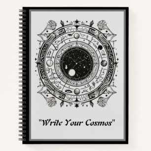 Zodiac Patterns: Intricate Celestial Design Notebook