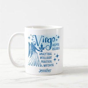 Zodiac Personalized Virgo Traits Horoscope Coffee Mug