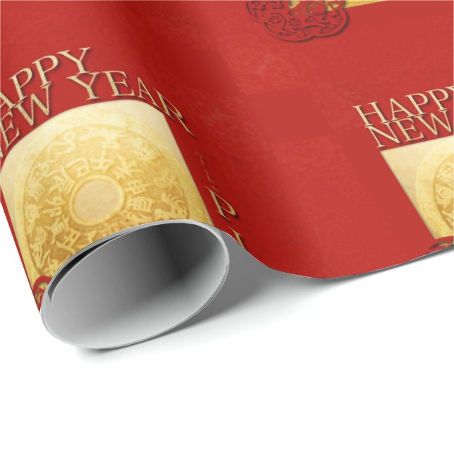 Zodiac Pig Papercut Chinese Year 2019 Wrapping P Wrapping Paper (Roll Corner)