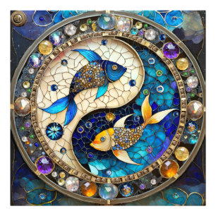 Zodiac - Pisces Fish Yin and Yang Photo Print