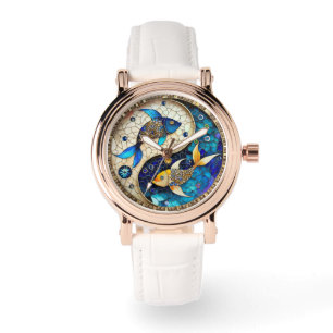 Zodiac - Pisces Fish Yin and Yang Watch