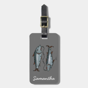 Zodiac: Pisces In Colour Luggage Tag