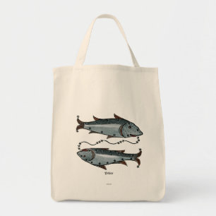 Zodiac: Pisces In Colour Tote Bag