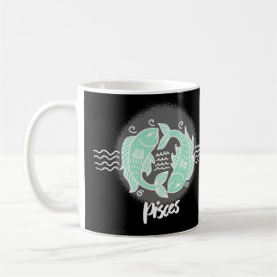 Zodiac Pisces Symbol Coffee Mug