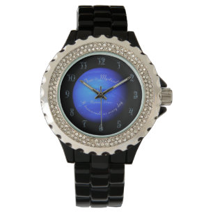Zodiac Planet Neptune Astronomy Pisces Acrylic Watch
