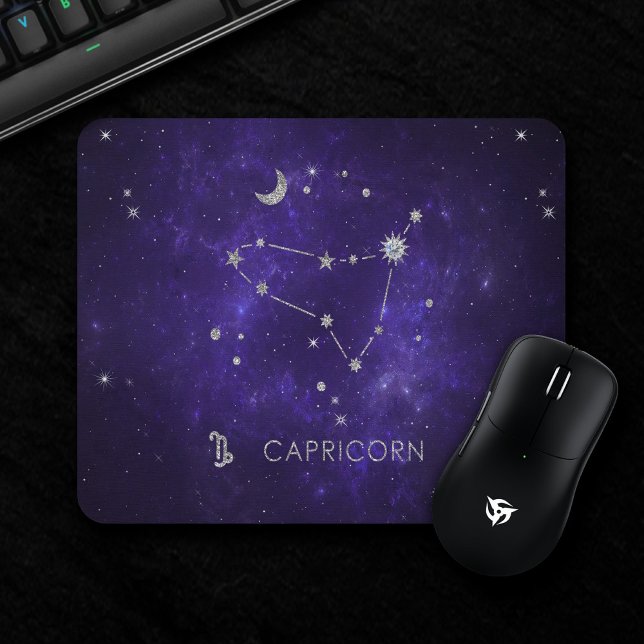 Zodiac Purple Capricorn | Astrology Horoscope Mouse Mat (Creator Uploaded)