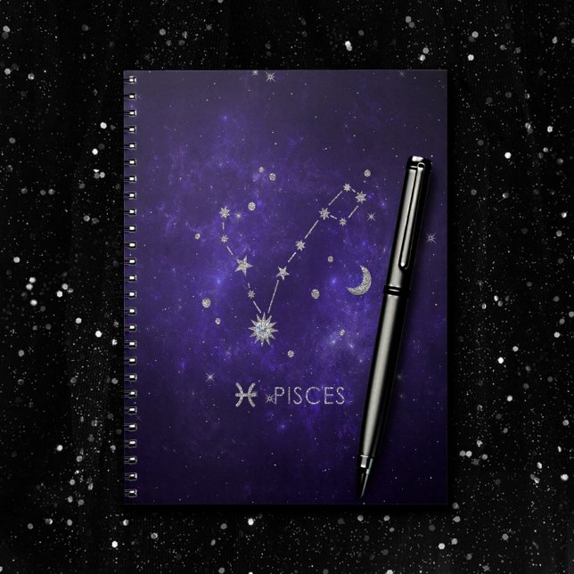 Zodiac Purple Pisces | Cosmic Astrology Horoscope Notebook (Creator Uploaded)