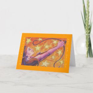 Zodiac Sagittarius  'Happy Birthday' greeting card