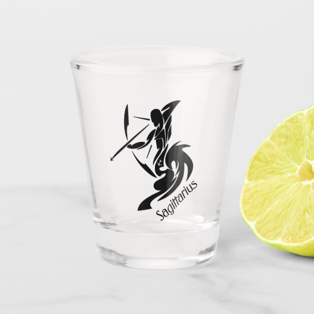 Zodiac Sagittarius  Shot Glass (Front)