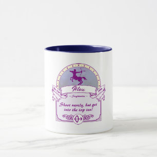 Zodiac   Sagittarius sign Purple Magic Mug