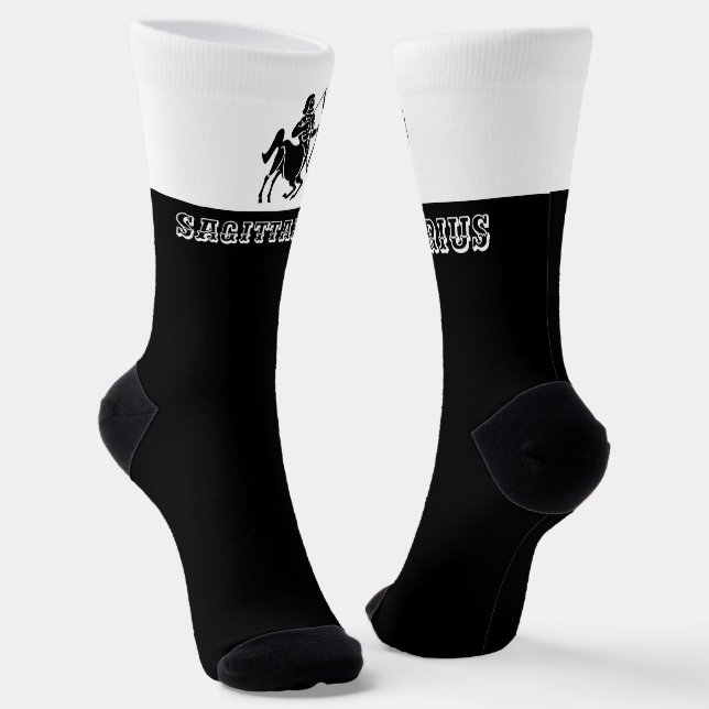 Zodiac Sagittarius sign Socks (Angled)