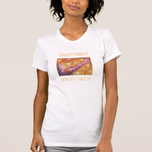 Zodiac Sagittarius t-shirt ladies text