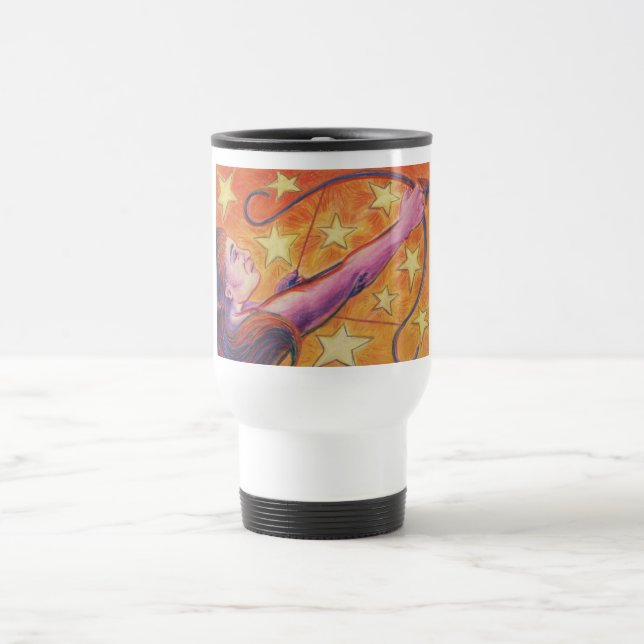 Zodiac Sagittarius travel/commuter mug (Center)