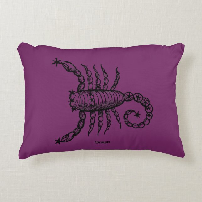 Zodiac: Scorpio, 1482 Decorative Cushion (Front)